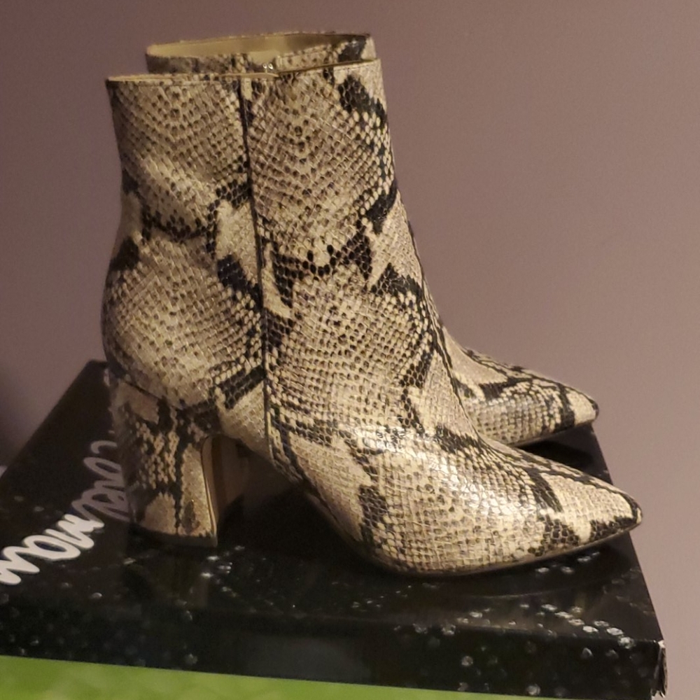 Sam Edelman snake print bootie